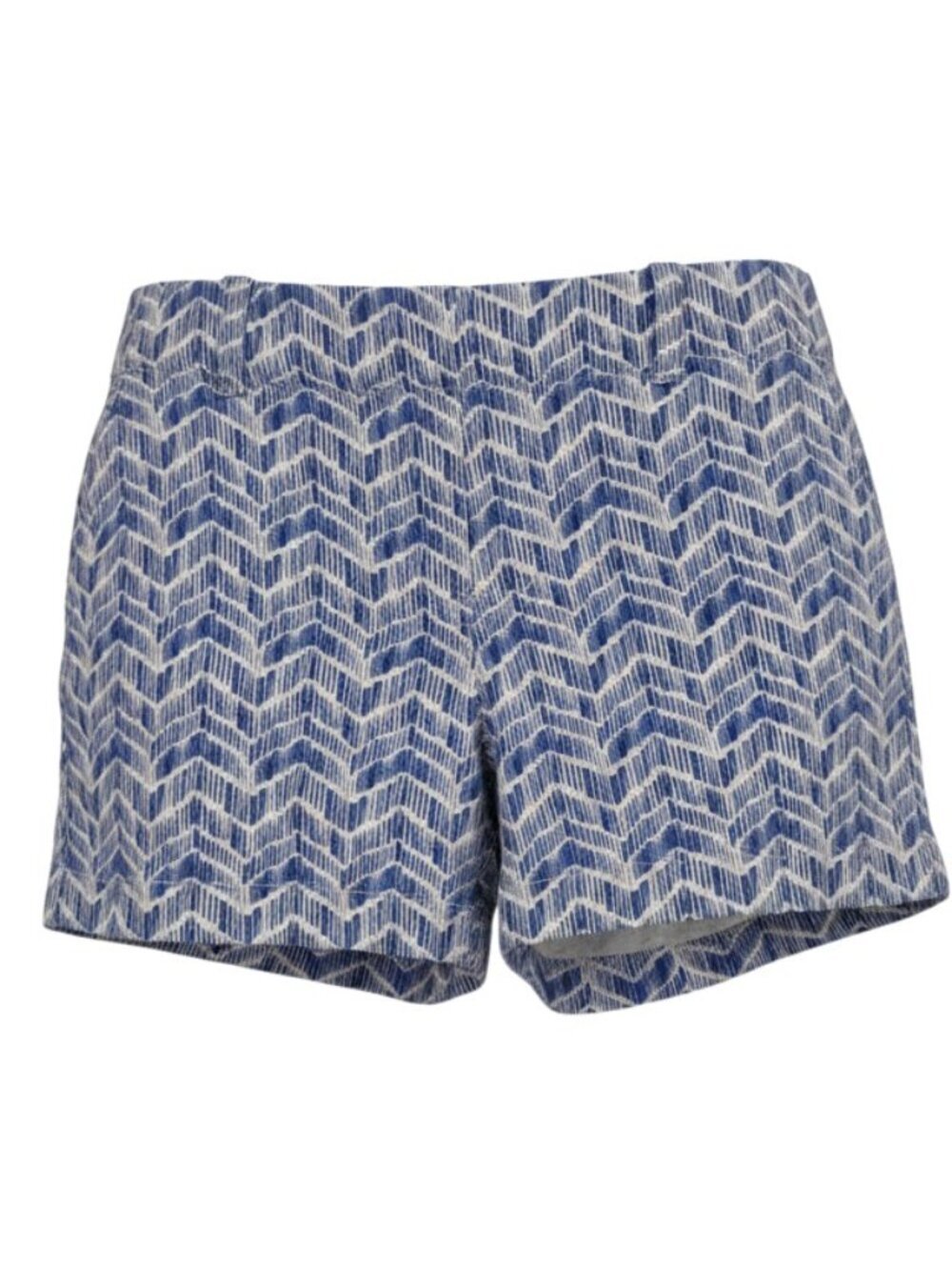 Vineyard Vines Coastal Preppy Ikat Chevron Shorts Blue White Size 10 EUC